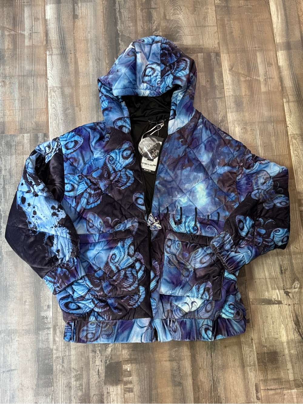 XL Dolls Kill x Corpse Bride "Stay Alive" puffer jacket